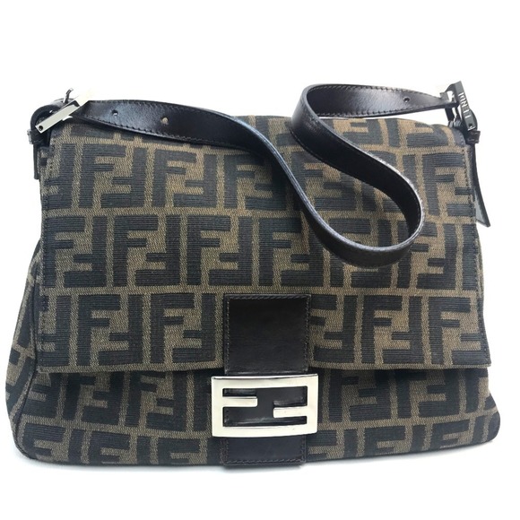 FENDI Zucca FF pattern Mamma Bucket handbag/shoulder bag in canvas/leather, b... - Picture 1 of 10